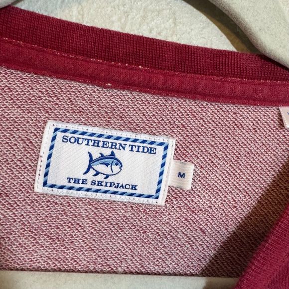 MENS MEDIUM SOUTHERN TIDES SKIPJACK SWEATSHIRT‎ Cranberry Red - Picture 3 of 4